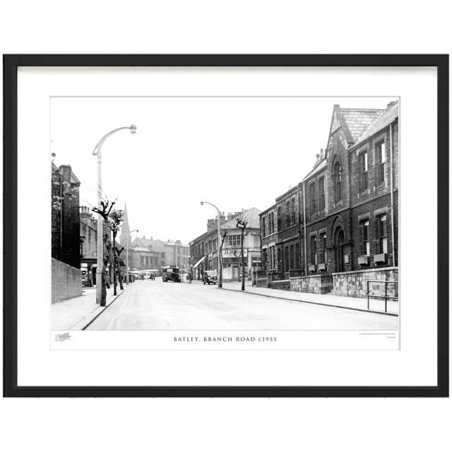 'Batley, Branch Road C1955' - Picture Frame Photograph Print on Paper The Francis Frith Collection Size: 40cm H x 50cm W x 2.3cm D on Productcaster.