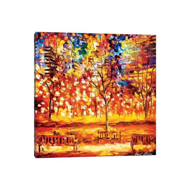 View From The Park by Leonid Afremov - Painting on Canvas 17 Stories Size: 66.04cm H x 66.04cm W x 3.81cm D, Format: Wrapped Canvas on Productcaster.