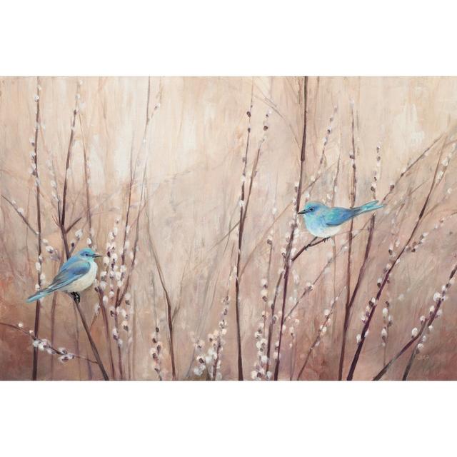 Pretty Birds by Julia Purinton - Unframed Painting Marlow Home Co. Size: 20cm H x 30cm W x 3.8cm D on Productcaster.