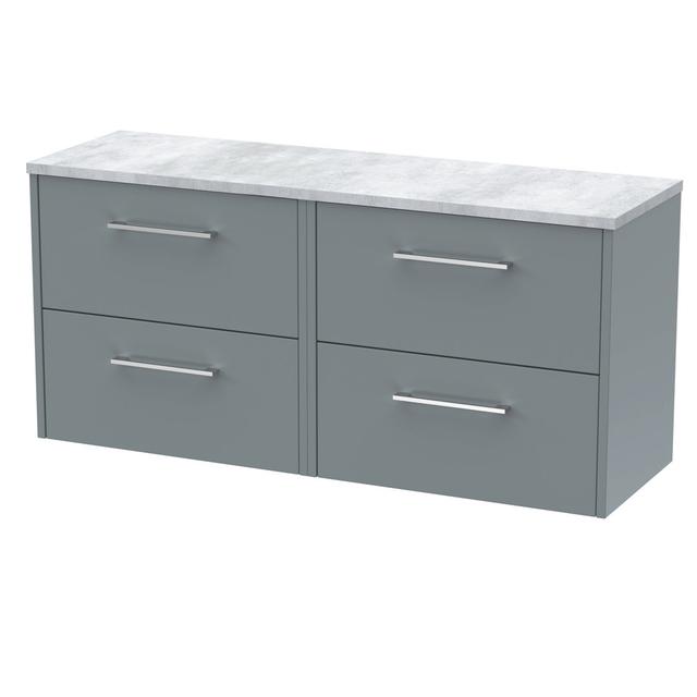 Juno 120.5cm Double Bathroom Vanity Base Only Hudson Reed Base Finish: Coastal Grey on Productcaster.