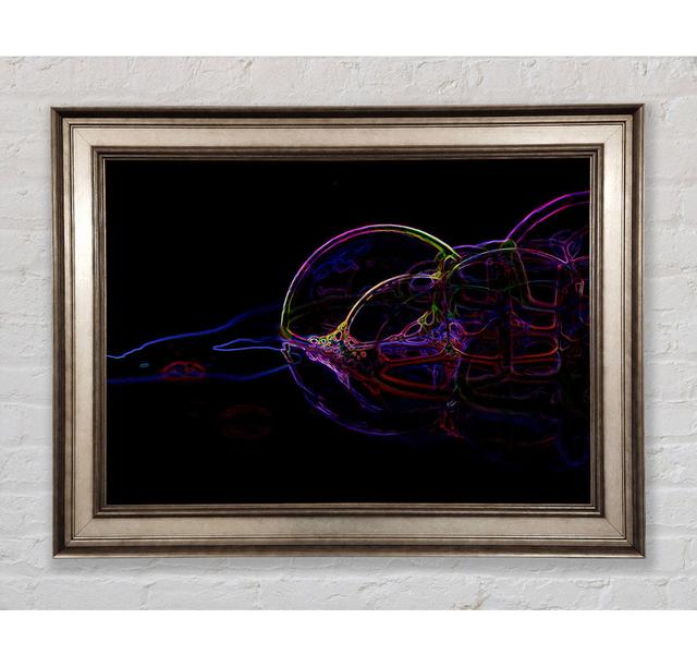 Bubbles Framed Print Ivy Bronx Size: 21cm H x 42cm W x 8cm D, Format: Antique Silver Framed Paper on Productcaster.