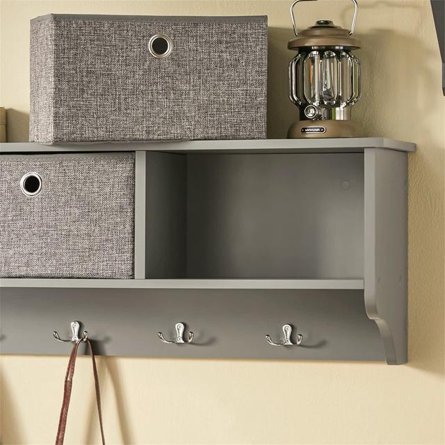 Amandie 5 - Hook Wall Mounted Coat Rack Storage Rosalind Wheeler on Productcaster.