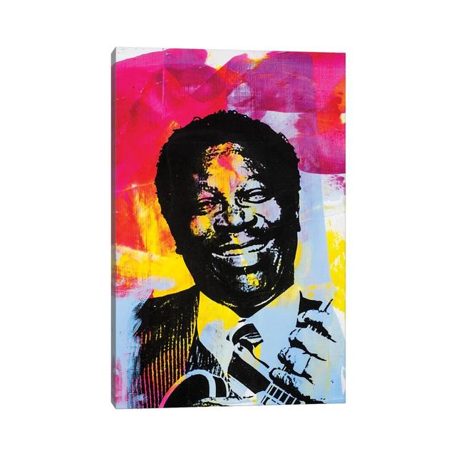 BB King - Print on Canvas Ebern Designs Size: 66.04cm H x 45.72cm W x 3.81cm D, Format: Wrapped Canvas on Productcaster.