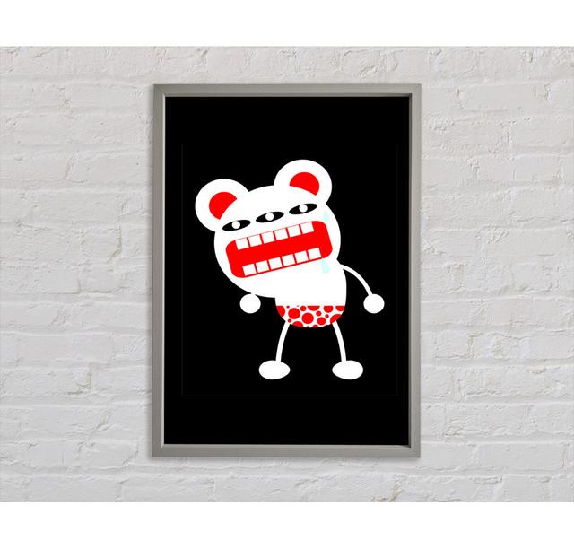 Angry Monster Mouth - Single Picture Frame Art Prints on Canvas Bright Star Size: 141.4cm H x 100cm W x 3.3cm D on Productcaster.