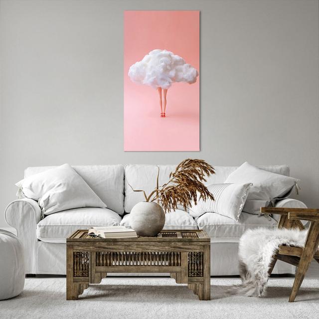 Cloud Legs Surrealism - Wrapped Canvas Graphic Art Happy Larry Size: 120cm H x 65cm W x 1.8cm D on Productcaster.