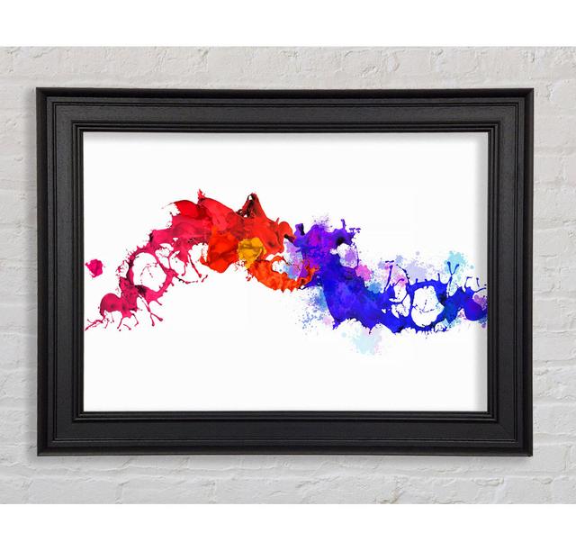 Colours Collide 1 Framed Print Ivy Bronx Size: 100cm H x 141.4cm W x 8cm D on Productcaster.