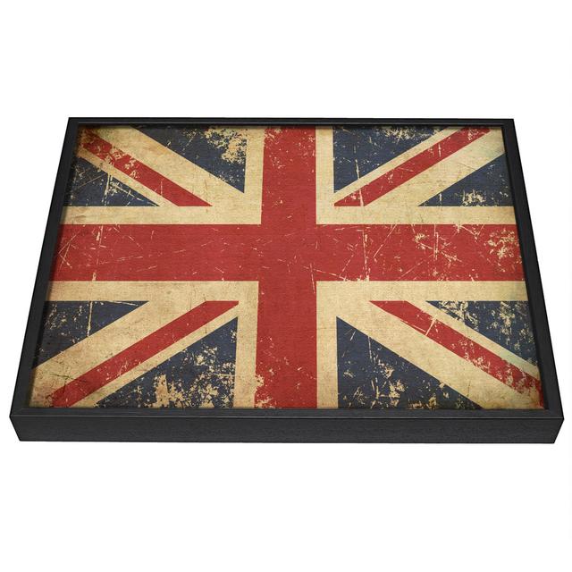 Grunge Union Jack Erosion - Single Picture Frame Art Prints on Canvas Gracie Oaks Size: 50.8cm H x 81.3cm W x 10cm D on Productcaster.