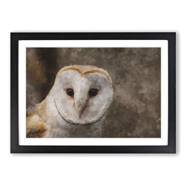 Barn Owl Vol.1 - Picture Frame Painting East Urban Home Size: 36cm H x 48cm W x 2cm D, Frame Option: Black Framed on Productcaster.