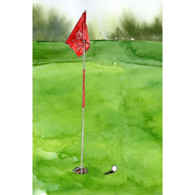 Tee Off Time I by Jennifer Paxton Parker - Wrapped Canvas Painting Print Marlow Home Co. Size: 91cm H x 61cm W on Productcaster.