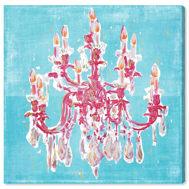 Fashion and Glam Contemporary Colorful Crystal Chandelier by Oliver Gal - Painting on Canvas Oliver Gal Format: Wrapped Canvas, Size: 50.8cm H x 50.8c on Productcaster.