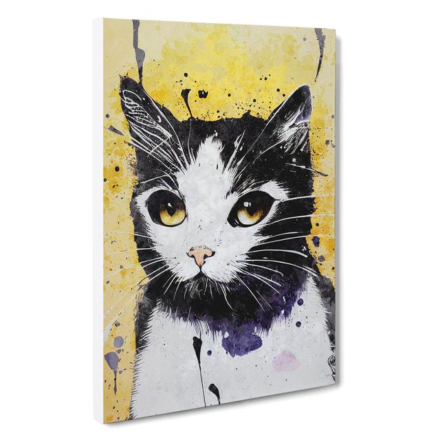 XC1022-1310X Cat Graffiti No.2 - Wrapped Canvas Graphic Art ClassicLiving Size: 50cm H x 35cm W x 3cm D on Productcaster.