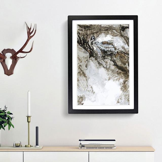 Needing the Beat in Abstract - Picture Frame Graphic Art Print East Urban Home Frame Option: Black Framed, Size: 87cm H x 62cm W x 2cm D on Productcaster.