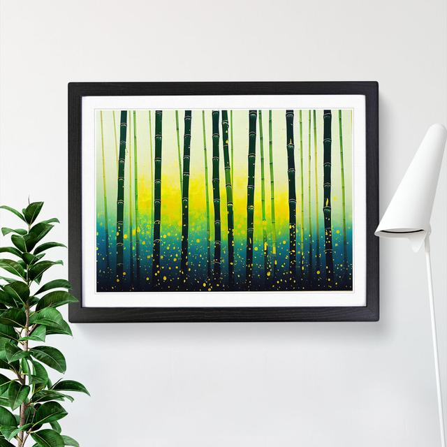 XH1022-6569X Painted Bamboo Forest Vol.1 - Single Picture Frame Print 17 Stories Size: 25cm H x 34cm W x 2cm D, Frame Colour: Black on Productcaster.