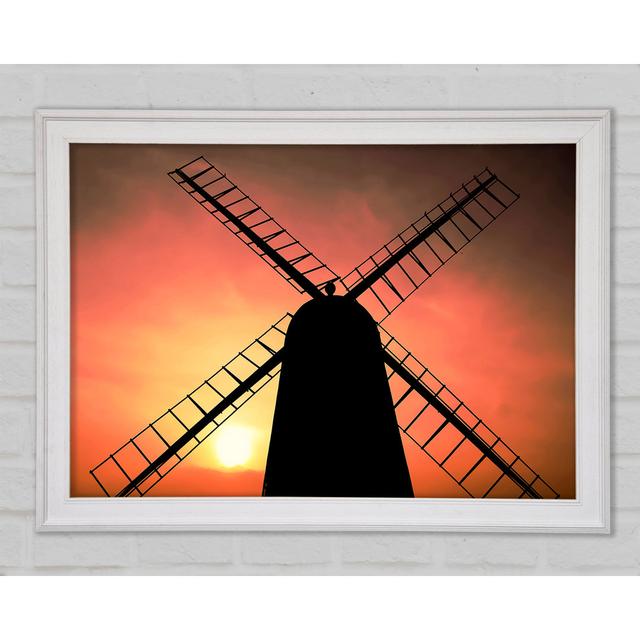 Windmill In Sunlight - Single Picture Frame Art Prints Bright Star Size: 29.7cm H x 42cm W x 1.5cm D on Productcaster.