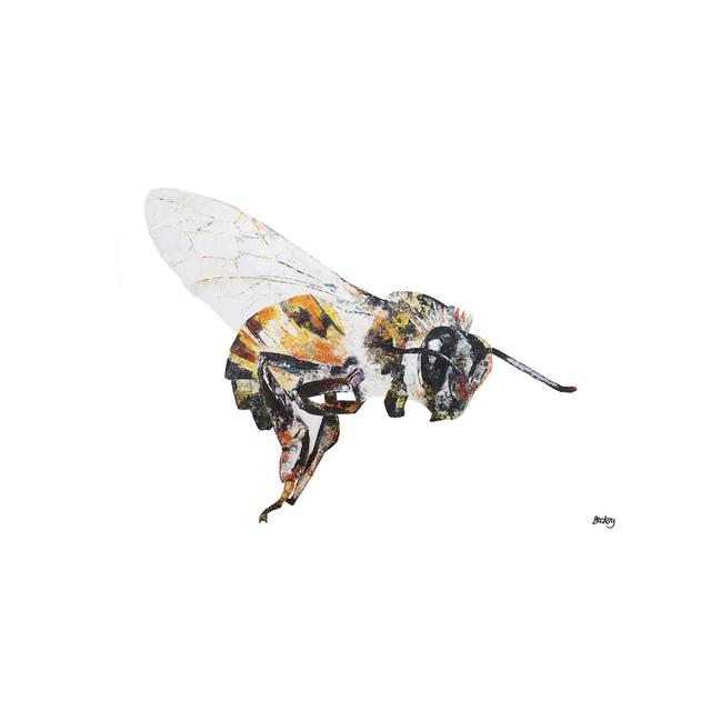 Bee by Becksy - Print on Canvas East Urban Home Frame Option: No Frame, Size: 101.6cm H x 152.4cm W x 3.81cm D on Productcaster.