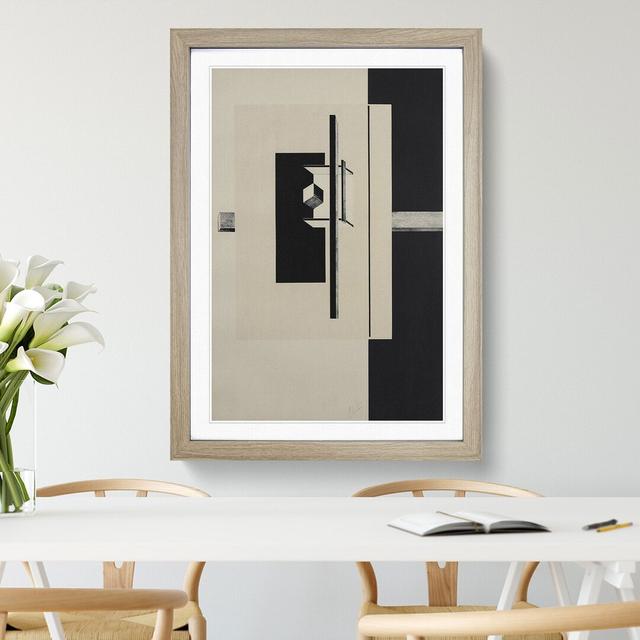 Composition Vol.15 by El Lissitzky - Picture Frame Graphic Art East Urban Home Frame Option: Oak Framed, Size: 36cm H x 27cm W x 2cm D on Productcaster.