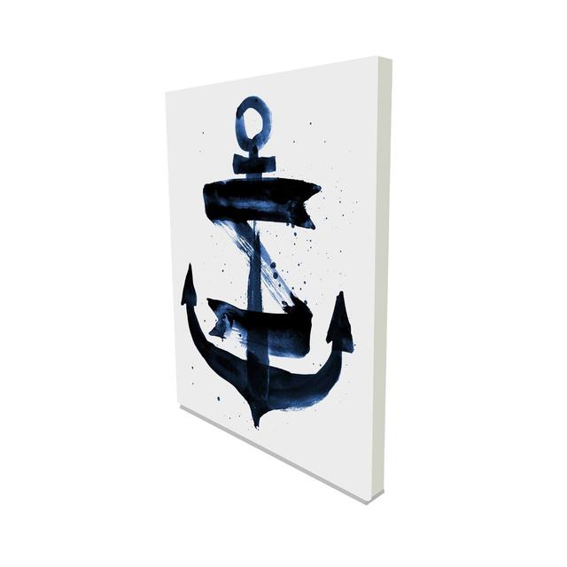 Anchor - Wrapped Canvas Print East Urban Home Size: 46 cm H x 31 cm W on Productcaster.