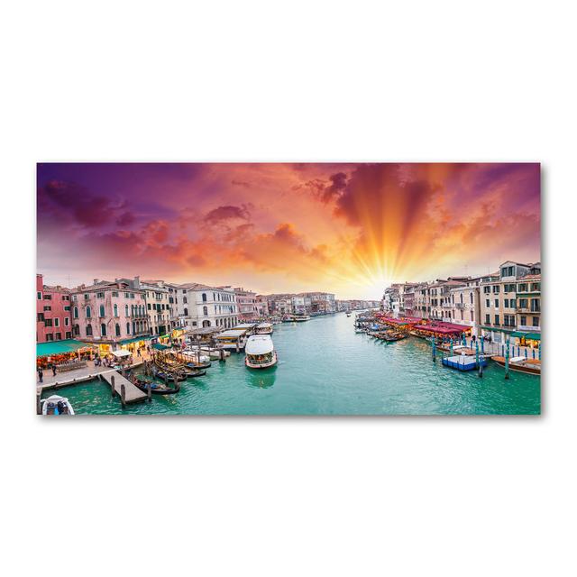 Leinwanddruck - Wandkunst - Drucke auf Leinwand - 120X60 Bild Bildthema: Venedig Haus am Meer on Productcaster.