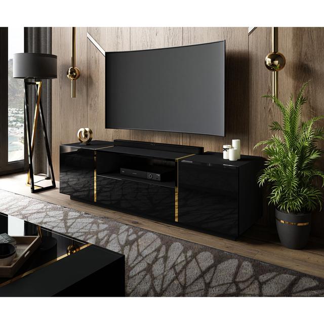 TV-Schrank Bowdoinham Fairmont Park Farbe: Schwarz on Productcaster.