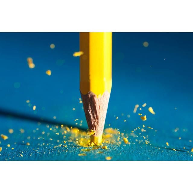 Felker Pencil Explode - Wrapped Canvas Photograph House of Hampton Size: 30cm H x 46cm W x 3.8cm D on Productcaster.