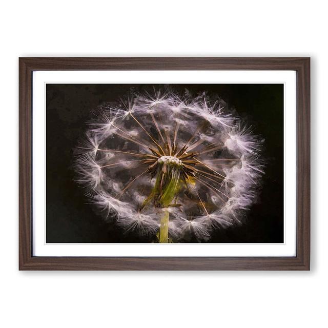 A Dandelion in Abstract - Picture Frame Graphic Art Print East Urban Home Size: 36cm H x 48cm W x 2cm D, Frame Option: Walnut Framed on Productcaster.