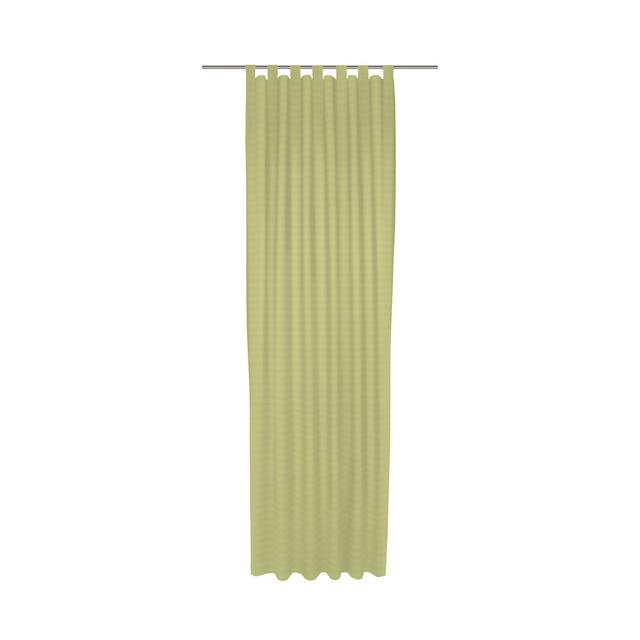 Uni Collection Light 100% Cotton Room Darkening Tab Top Single Curtain Panel Adam Panel Size: 142cm wide x 335cm high, Curtain Colour: Green on Productcaster.