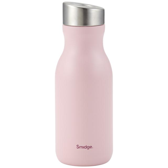 Smidge Water Bottle - 350ml, Stainless Steel, Leakproof, Insulated, Hot & Cold Drinks Smidge Colour: Summer Blush on Productcaster.