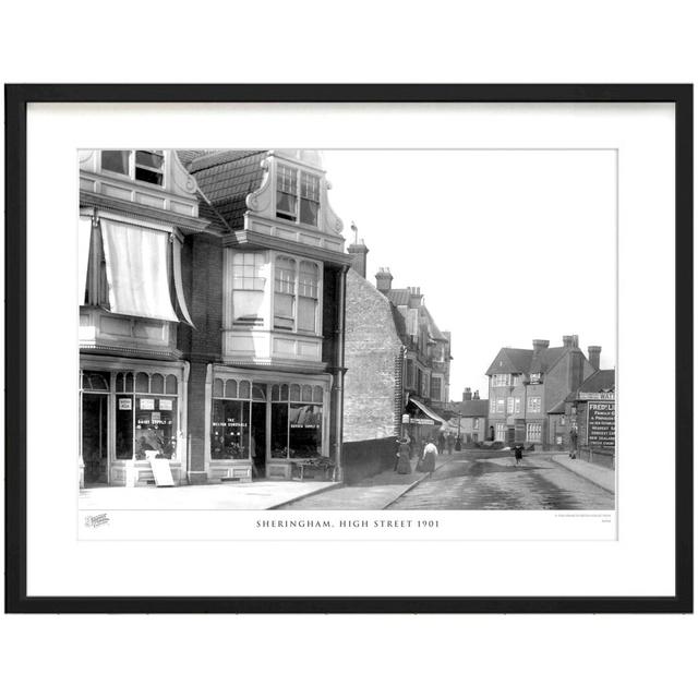 'Sheringham, High Street 1901' by Francis Frith - Picture Frame Photograph Print on Paper The Francis Frith Collection Size: 28cm H x 36cm W x 2.3cm D on Productcaster.