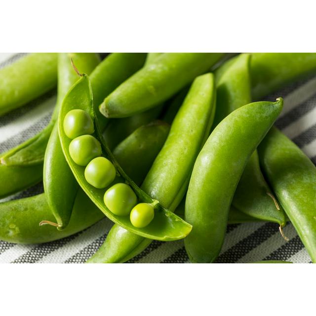 Snap Peas - Wrapped Canvas Photograph Ebern Designs Size: 51cm H x 76cm W x 3.8cm D on Productcaster.