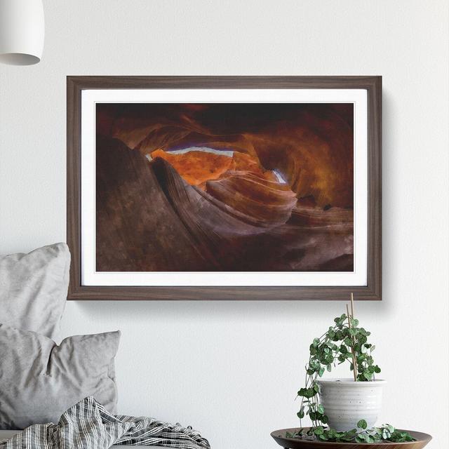 Sandstone in Antelope Canyon Vol.2 - Picture Frame Graphic Art East Urban Home Frame Option: Walnut Framed, Size: 48cm H x 65cm W x 2cm D on Productcaster.