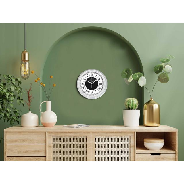 Drowne Wall Clock ClassicLiving Colour: White/Black on Productcaster.