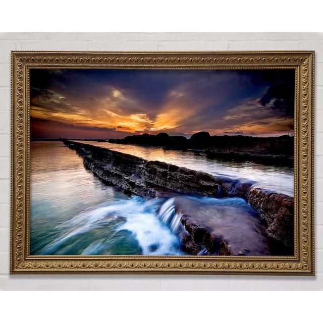 Taiwan Sunrise - Single Picture Frame Art Prints Bright Star Size: 59.7cm H x 84.1cm W on Productcaster.