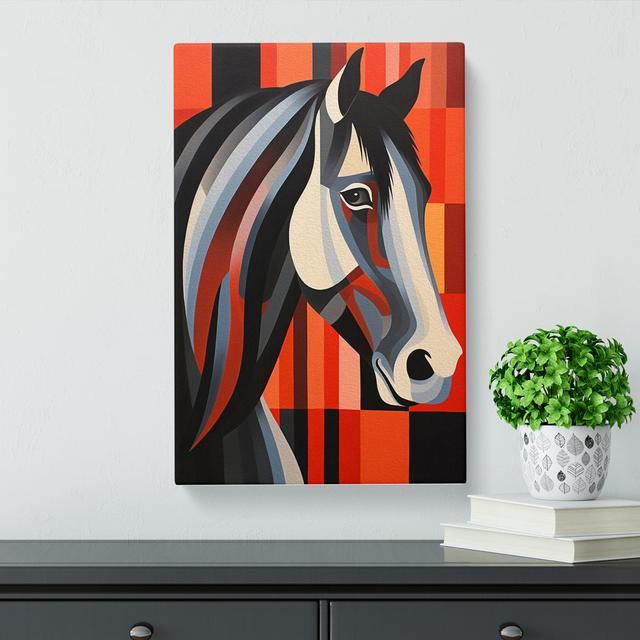 Shire Horse Op - Print Natur Pur Size: 76cm H x 50cm W x 3cm D on Productcaster.