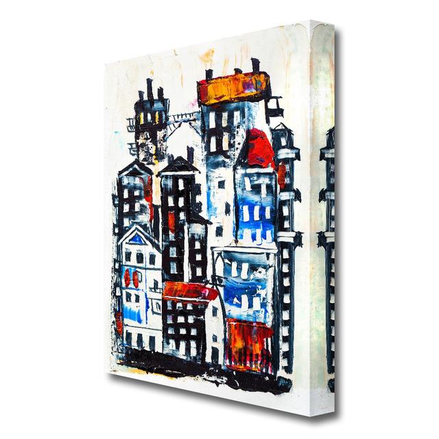 'own Houses 1 Modern - Wrapped Canvas Painting Print East Urban Home Size: 81.3 cm H x 50.8 cm W on Productcaster.