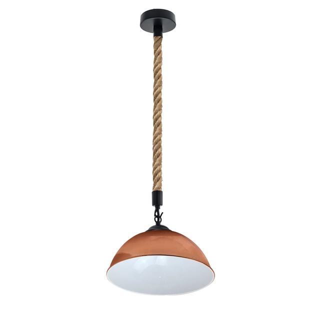 Glasco 1-Light Pendant Single Dome Pendant Breakwater Bay Bulb Included: No, Base Finish: Rose Gold on Productcaster.