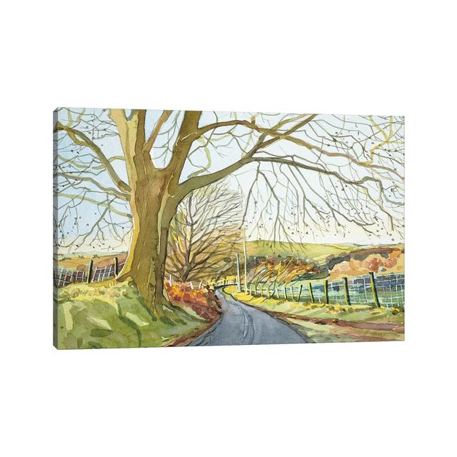 Ratlinghope Lane - Shropshire by Luisa Millicent - Wrapped Canvas Painting ClassicLiving Size: 30.48cm H x 45.72cm W on Productcaster.