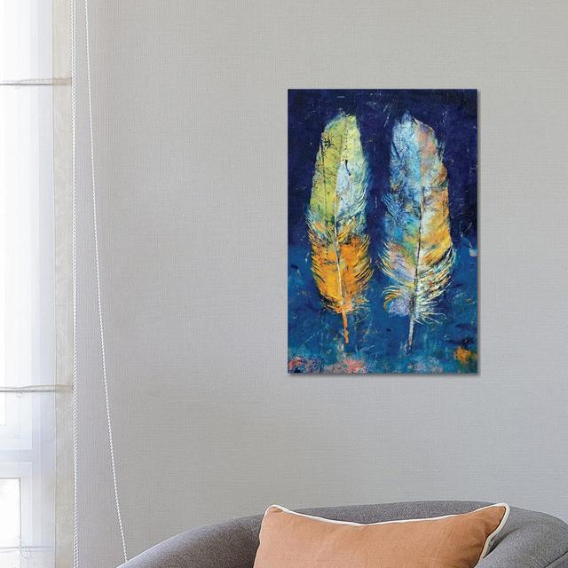 Feathers by Michael Creese - Wrapped Canvas Painting Latitude Vive Size: 66.04cm H x 45.72cm W x 1.91cm D on Productcaster.