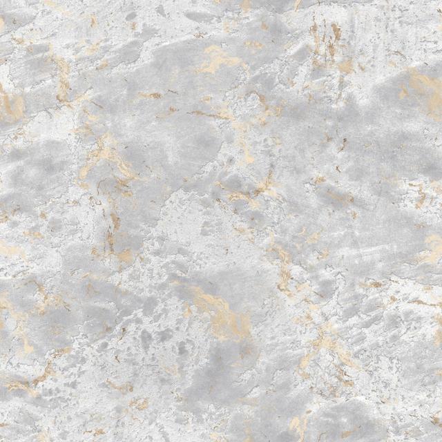 Aabas Venetian Plaster 3.28m x 5.3cm Metallic Finish Wallpaper Roll Fairmont Park on Productcaster.