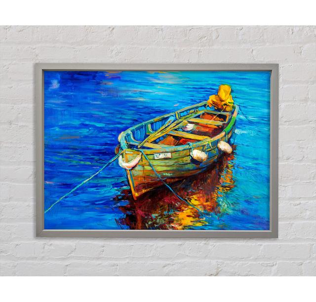 Rowing Boat Blues - Print Bright Star Size: 84.1cm H x 118.9cm W x 3.3cm D on Productcaster.