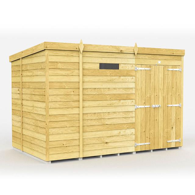 9Ft X 7Ft Pent Security Shed - Double Door Total Sheds on Productcaster.