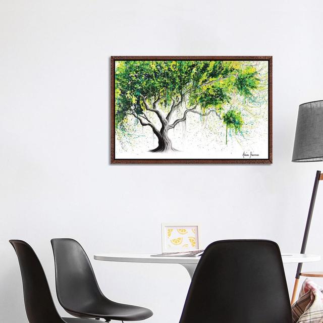 Funky Fig Tree by Ashvin Harrison - Print on Canvas 17 Stories Format: Classic Brown Wood Framed, Size: 66.04cm H x 101.6cm W x 3.81cm D on Productcaster.