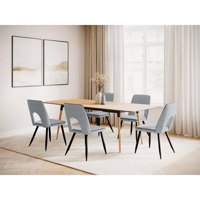 Collazo Extendable Self-Storing Dining Table George Oliver Size: H74 x L160 x W90cm, Colour: Natural on Productcaster.