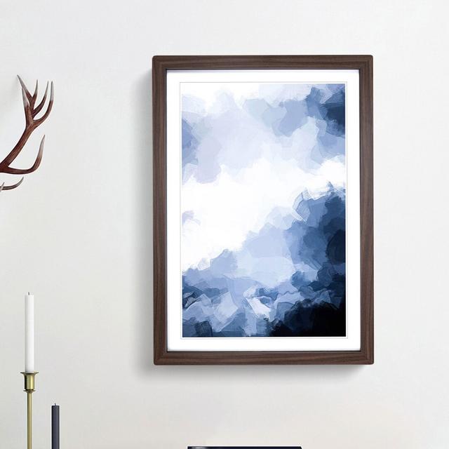 Cloud Mountains in Abstract - Picture Frame Graphic Art Print East Urban Home Frame Option: Walnut Framed, Size: 36cm H x 27cm W x 2cm D on Productcaster.