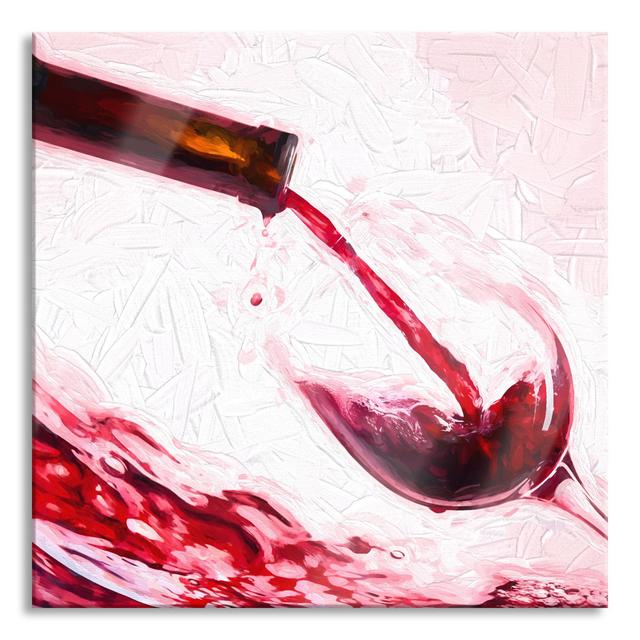 Wine - No Frame Painting on Glass Brayden Studio Size: 80cm H x 80cm W x 0.4cm D on Productcaster.