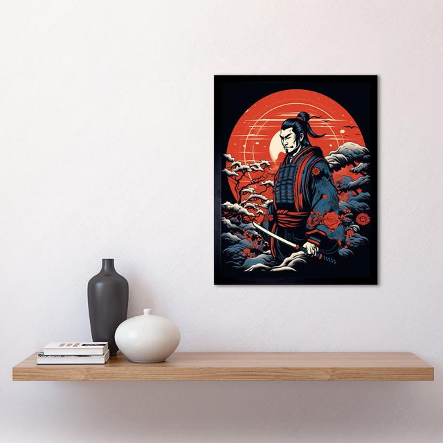 Aanay Samurai Master In Winter Sunset Landscape Americana 50s - Single Picture Frame Print Marlow Home Co. on Productcaster.