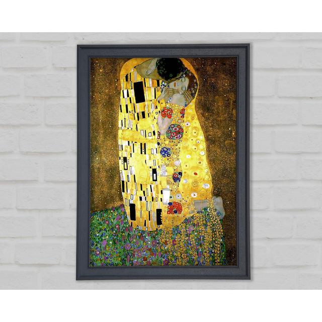 Klimt The Kiss 2 Framed Print Rosalind Wheeler Size: 59.7cm H x 42cm W x 1.5cm D on Productcaster.