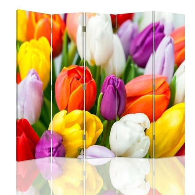 Paravent Tulips mit 5 Paneelen Brayden Studio on Productcaster.