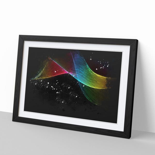 Rainbow Smoke Vol (3) - Picture Frame Painting East Urban Home Size: 27cm H x 36cm W x 2cm D, Frame Option: Black Framed on Productcaster.