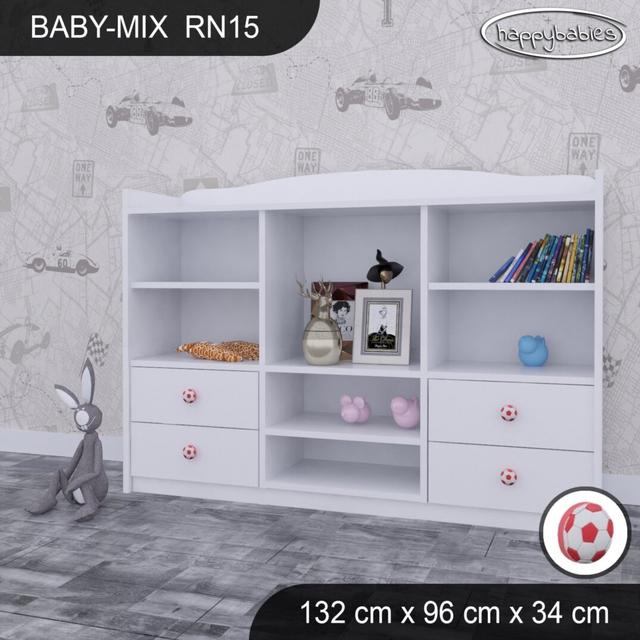 96cm H X 132cm W Kids Cube Happy Babies Colour: White/Red on Productcaster.