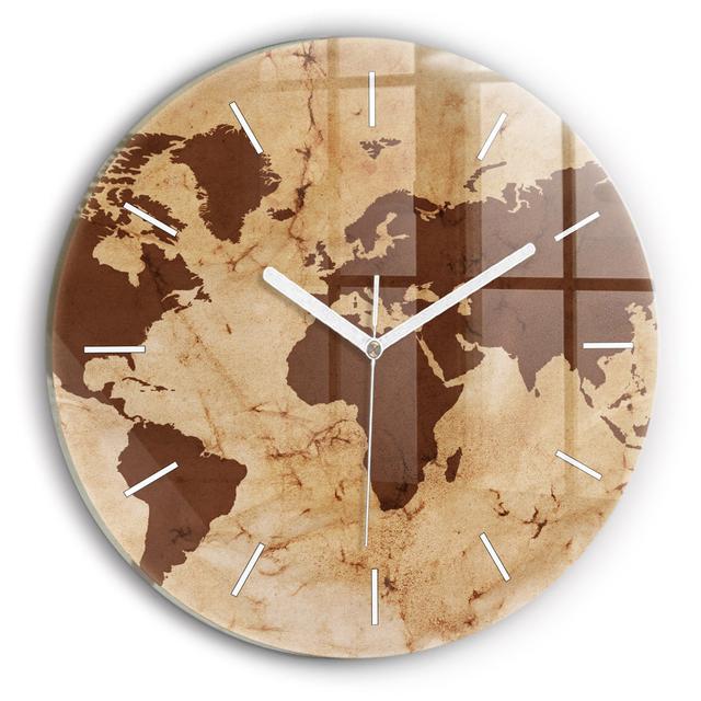 Adelheid Glass Wall Clock Fairmont Park on Productcaster.